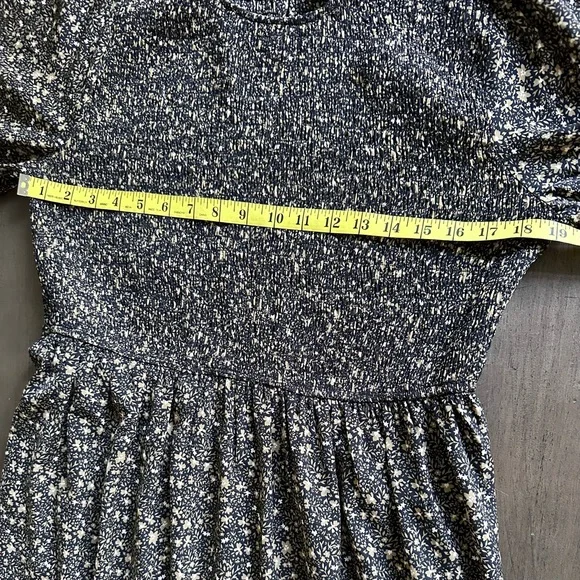 BALTIC BORN Dress Women’s XL Black & Tan Pele Tiered Midi Floral Smock New w/tag - Picture 13 of 14